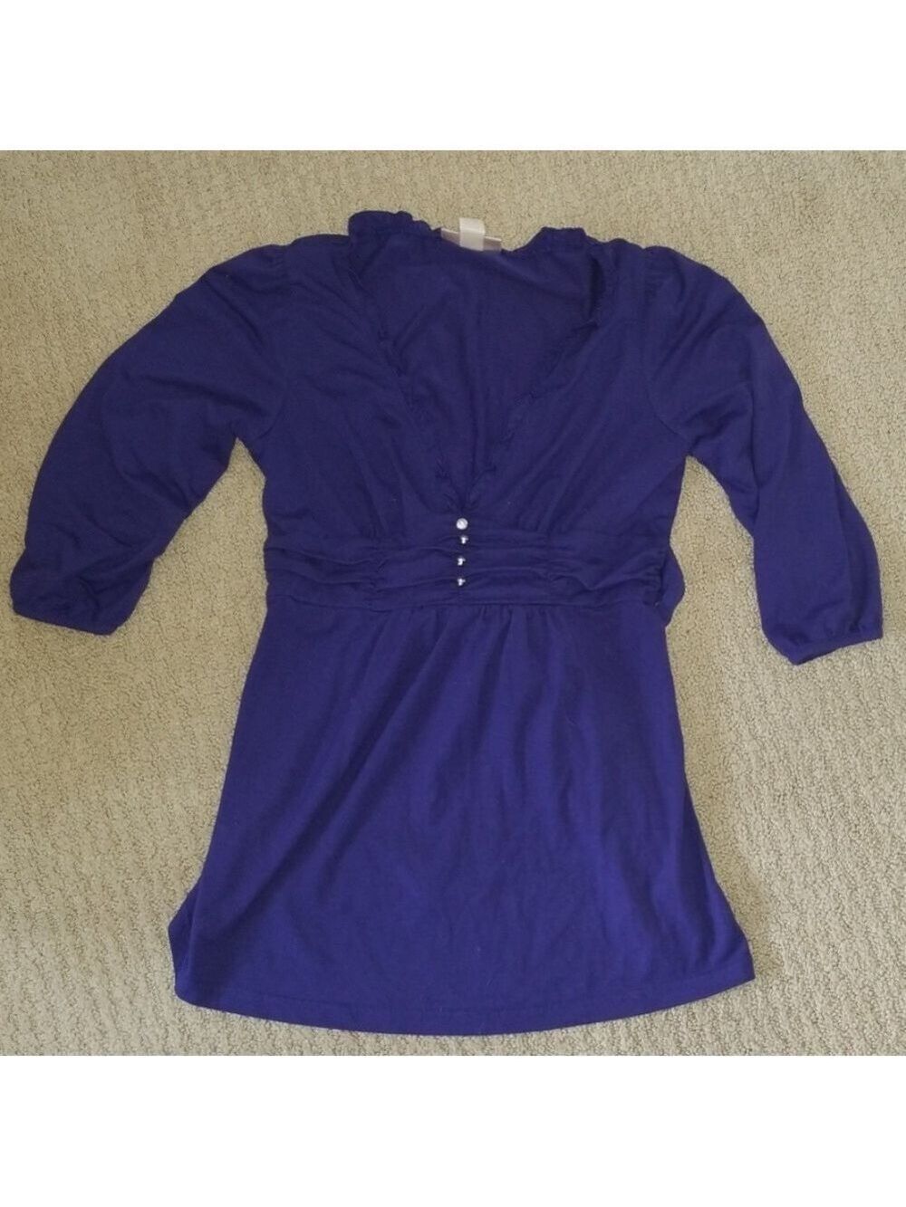 Purple ruffle top